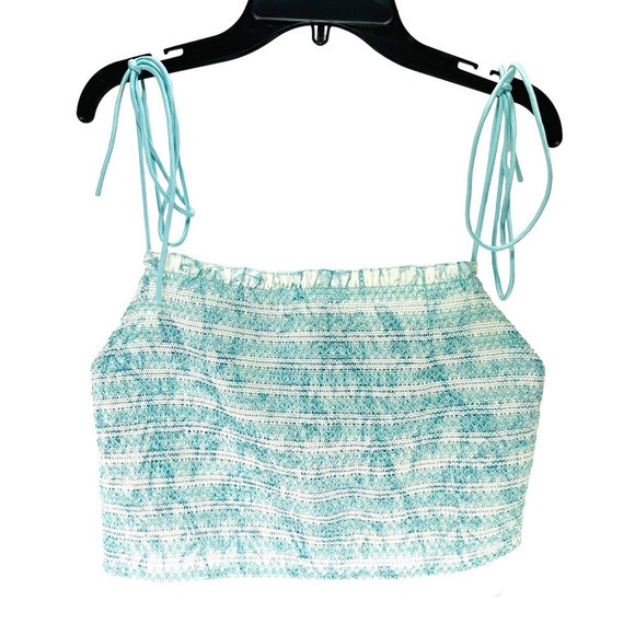 Alice + Olivia by Stacey Bendet NWT Kathlyn Floral Smocked Crop Top MSRP $275 XL - Picture 3 of 11